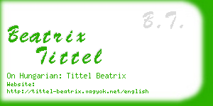 beatrix tittel business card